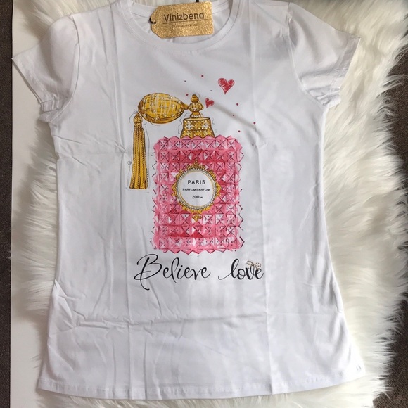 Vinizbena T-Shirt size S color white/pink - Picture 4 of 11